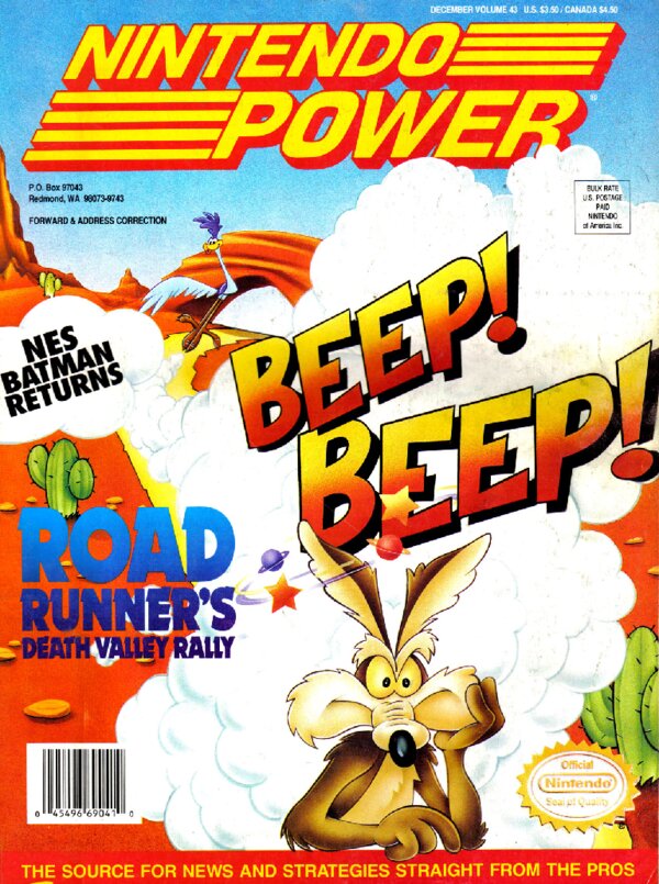 Nintendo Power Issue 043 (December 1992) cover